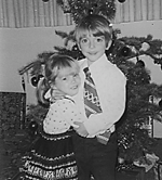 Carine and Chris at Christmas